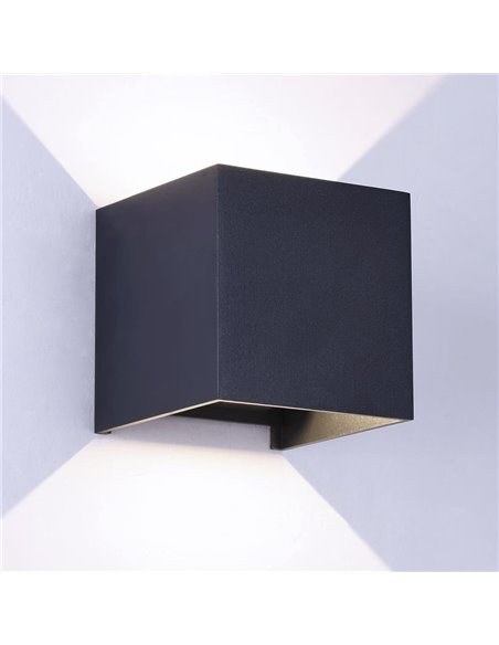 Aplique SMART IP54 Open LED 2x5W Antracita