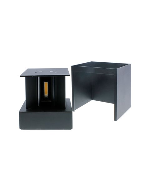Aplique SMART IP54 Open LED 2x5W antracite
