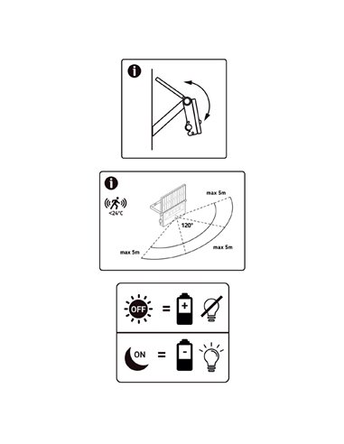 Telia projetor solar LED IP65 16W 1650 Lm 6500K