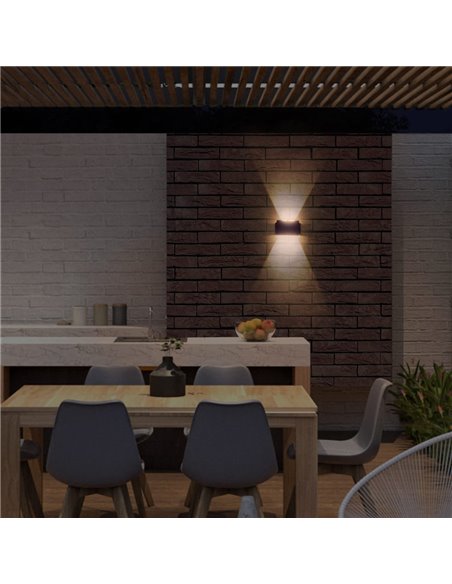 Aplique de exterior LED solar Nil IP54 120Lm. 3000K