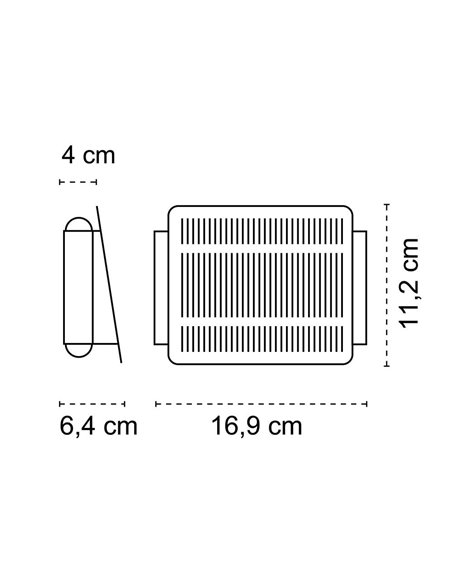 Aplique de exterior LED solar Nil IP54 120Lm. 3000K
