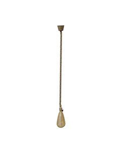 Lámpara colgante de exterior 1xE27 cuerda natural IP44 2