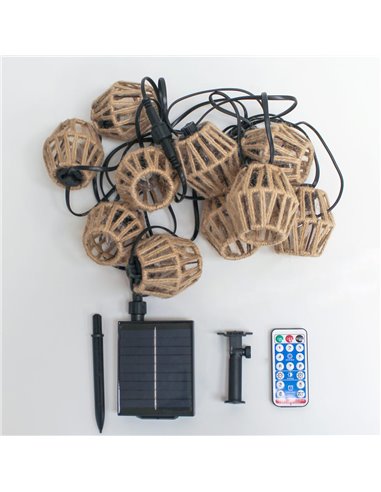 Guirnalda de exterior LED solar Etna IP65 5W 330 Lm. 2700K