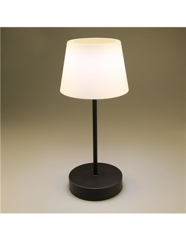 Lámpara de mesa LED Merida Negro IP44 3W 300Lm. 3000K
