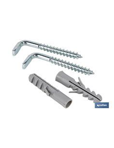 Conjunto de 2 peças de plugue e gancho para garrafa térmica e aquecedor 8 x 65 mm
