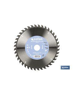 DISCO DE SIERRA INGLETADORA PARA MADERA Ø250 X 3,2 X 30 MM, 40 DIENTES