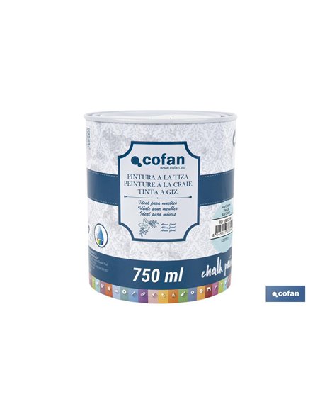 PINTURA A LA TIZA, CHALK PAINT, AZUL CELESTE 750 ML