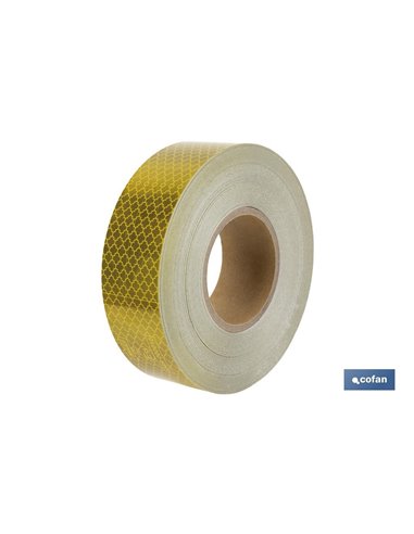 Rolo Retrorrefletivo Contínuo 50m Amarelo