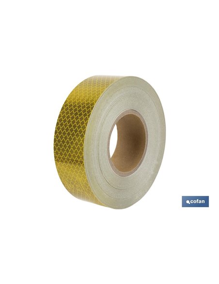 Rolo Retrorrefletivo Contínuo 50m Amarelo