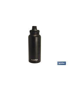 BOTELLA EXTREME DEPORTIVA COLOR NEGRO 950 ml