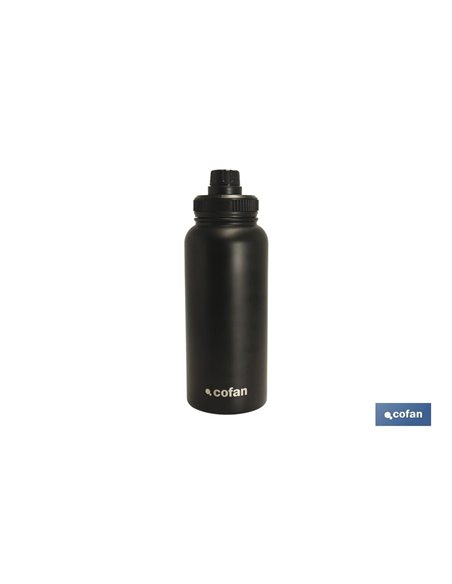 BOTELLA EXTREME DEPORTIVA COLOR NEGRO 950 ml