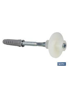 SET DE 2 PCS. PARA LAVABO 10 X 120 MM TUERCA DE NYLON 2