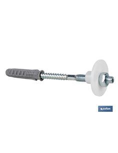 SET DE 2 PCS. PARA LAVABO 8 X 100 MM TUERCA DE HIERRO 2