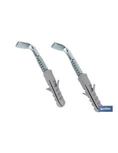 SET DE 2 PCS. TACO Y ALCAYATA PARA TERMO Y CALENTADOR 8 X 65 MM 2