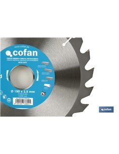 Disco de serra para madeira Ø190 x 30mm, 24 dentes 2