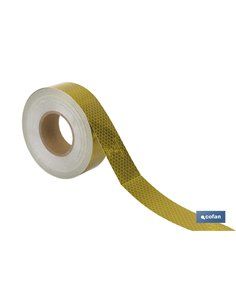 ROLLO RETROREFLECTANTE CONTINUO - 50M AMARILLO 2