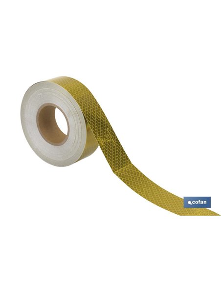Rolo Retrorrefletivo Contínuo 50m Amarelo