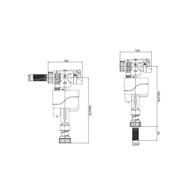 Grifo Flotador Compact Doble