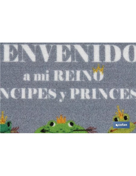 FELPUDO ESTAMPADO DIGITAL MODELO RANAS 40x60