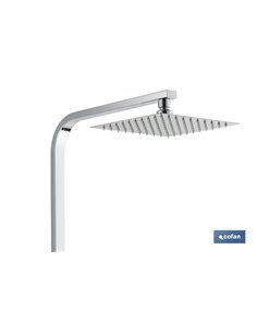 Coluna de chuveiro termostática design quadrado 90-1,40cm 2