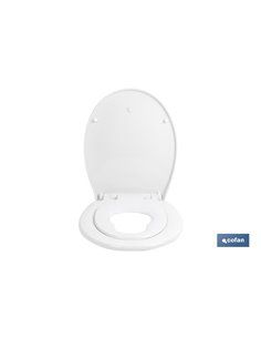 Assento sanitário formato oval com assento infantil 44,7x37,1cm 2