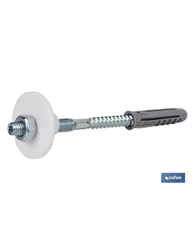 SET DE 2 PCS. PARA LAVABO 8 X 100 MM TUERCA DE HIERRO