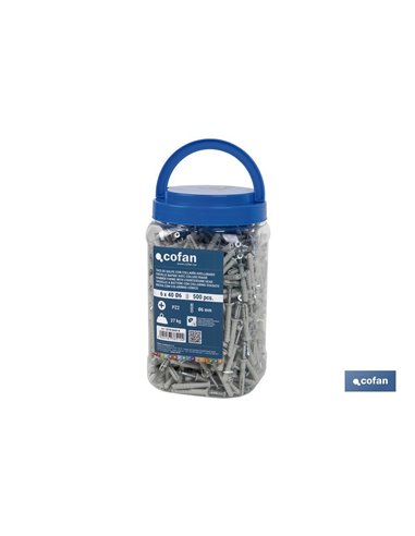 Bloco Strike com Gola Escareada 6 x 40mm (Garrafa de 500 Unidades)
