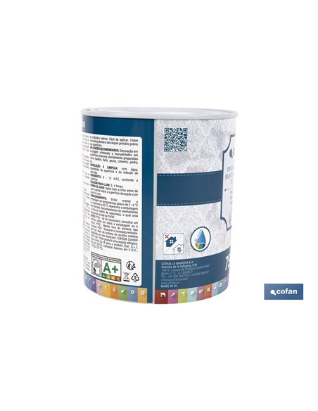 PINTURA A LA TIZA, CHALK PAINT, ROSA FLORAL 750 ML