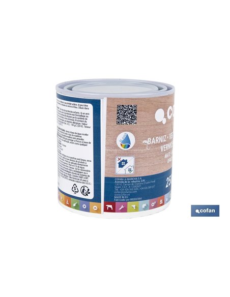 BARNIZ AL AGUA MATE, CHALK VARNISH, 250 ML