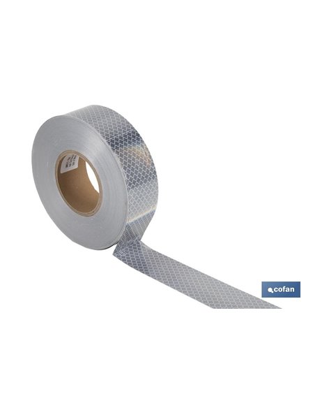 ROLLO RETROREFLECTANTE CONTINUO - 50M BLANCO