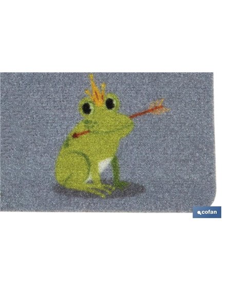 FELPUDO ESTAMPADO DIGITAL MODELO RANAS 40x60