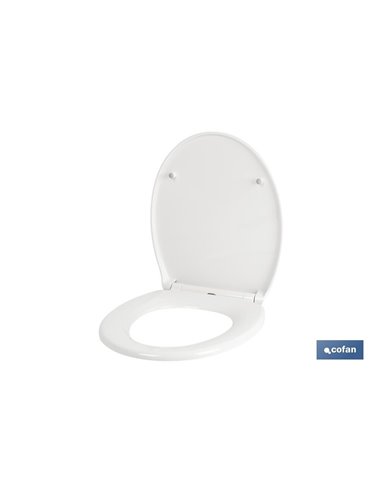 TAPA WC  FORMA OVAL LIBERACIÓN RAPIDA 44.9 X 37.5 cm