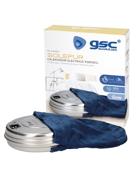 Calentador eléctrico portátil Solepur Máx. 550W