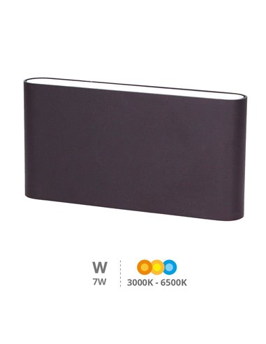 Bañador pared LED Feshi 10W 3000 - 4000 - 6000K Gris antracita