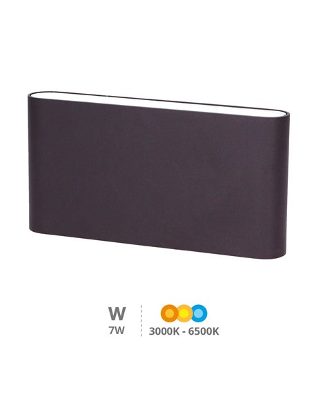 Bañador pared LED Feshi 10W 3000 - 4000 - 6000K Gris antracita