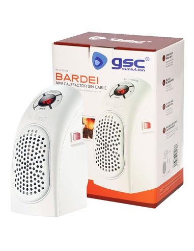 Mini aquecedor plug-in Bardei 400W – Branco