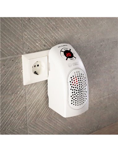 Mini aquecedor plug-in Bardei 400W – Branco