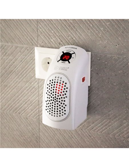 Mini calefactor sin cable Bardei Máx. 400W Blanco