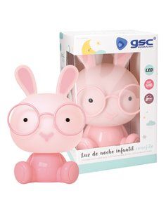 Luz de noche infantil LED Conejito 2,5W Rosa 2
