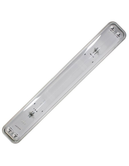 Pantalla estanca para 2 tubos LED T8 60cm