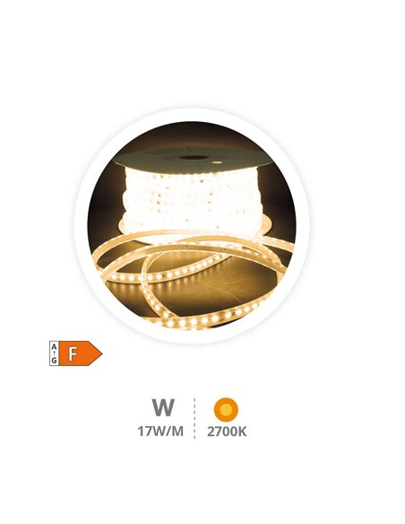 Rotolo 50M Striscia LED 17W/M 3000K IP65 230V