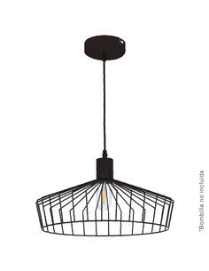 Lámpara de techo colgante Serie Bamil E27 Ø380mm Negro