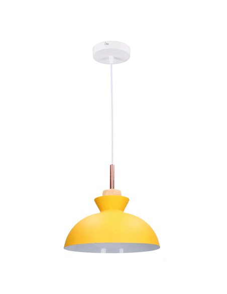 Lámpara de techo colgante Serie Sompara E27 Ø280mm Amarillo