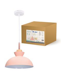 Lámpara de techo colgante Serie Sompara E27 Ø280mm Rosa 2