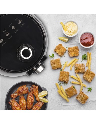 Fritadeira de ar sem óleo 5L - culinária saudável e deliciosa