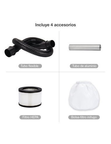 Aspirador de cenizas Dubie 800W