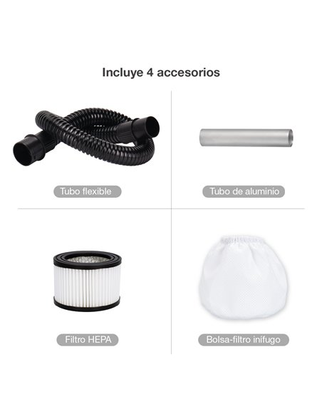 Aspirador de cenizas Dubie 800W