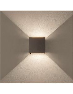 Bañador pared LED Pinda cuadrado apertura de luz regulable 7W 3000 - 4000 - 6000K Gris antracita 2