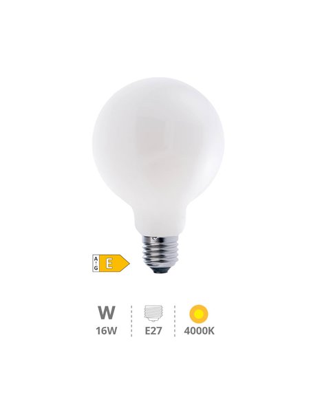 Bombilla LED globo Serie Cristal 16W E27 4000K