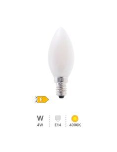 Bombilla LED vela Serie Cristal 4W E14 4000K 2